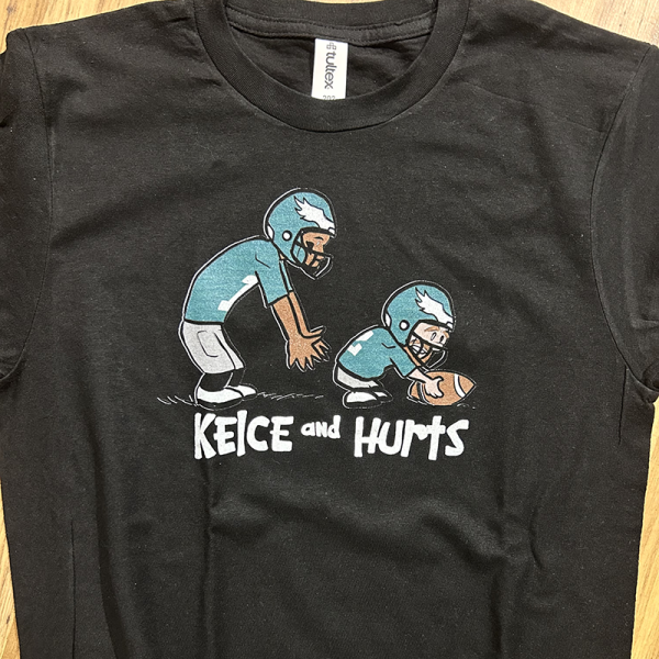 "Kelce and Hurts" t-shirt