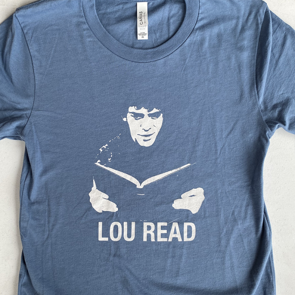 Take a walk on the wild side with this Lou Read t-shirt. Candy says it's the perfect day to pick up a book.