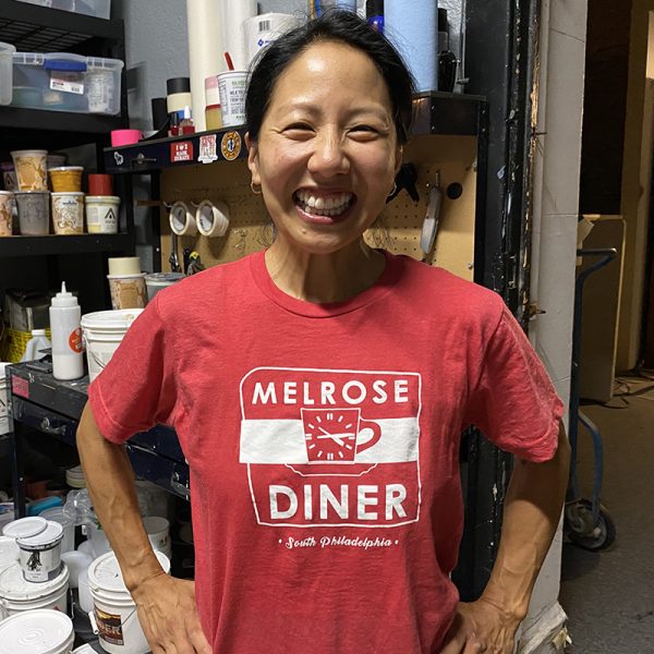 South Philly landmark, Melrose Diner, t-shirt from Bad Vibes Mostly.