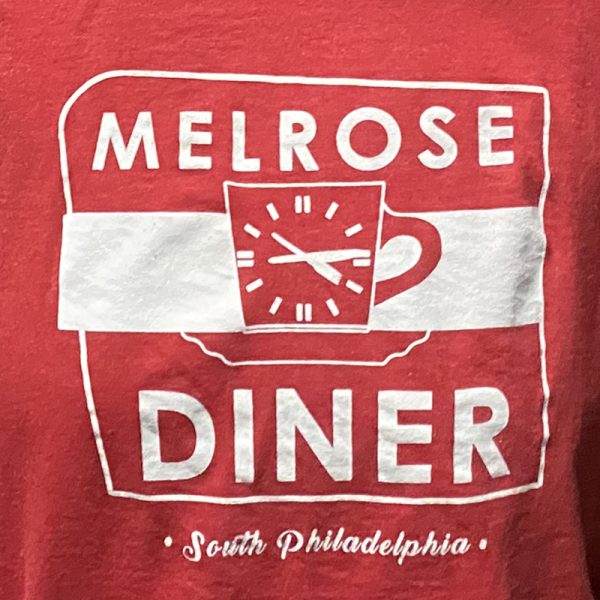 South Philly landmark, Melrose Diner, t-shirt from Bad Vibes Mostly.