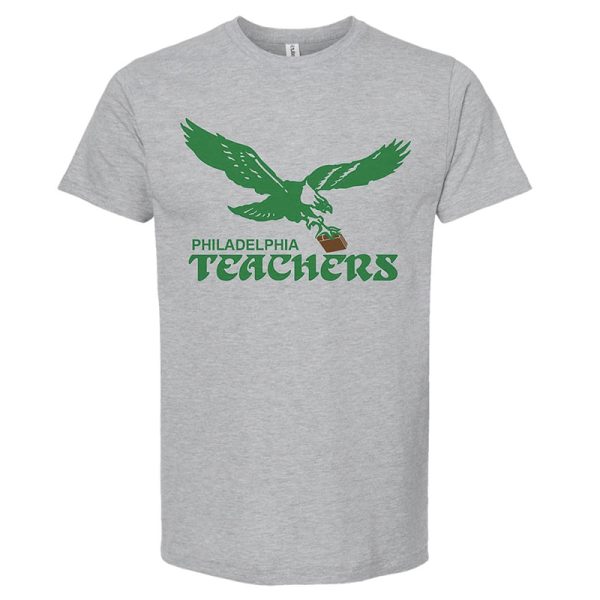 Philadelphia football t-shirts for Philadelphia school teachers. Pep rally t-shirts.